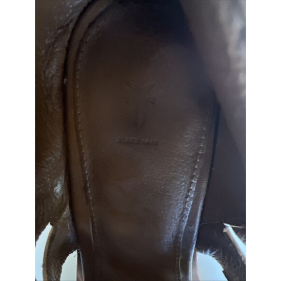 Frye Ray Huarache Tan Nude Woven Bootie Shootie Size 10 Western Boho Artsy - Picture 6 of 10